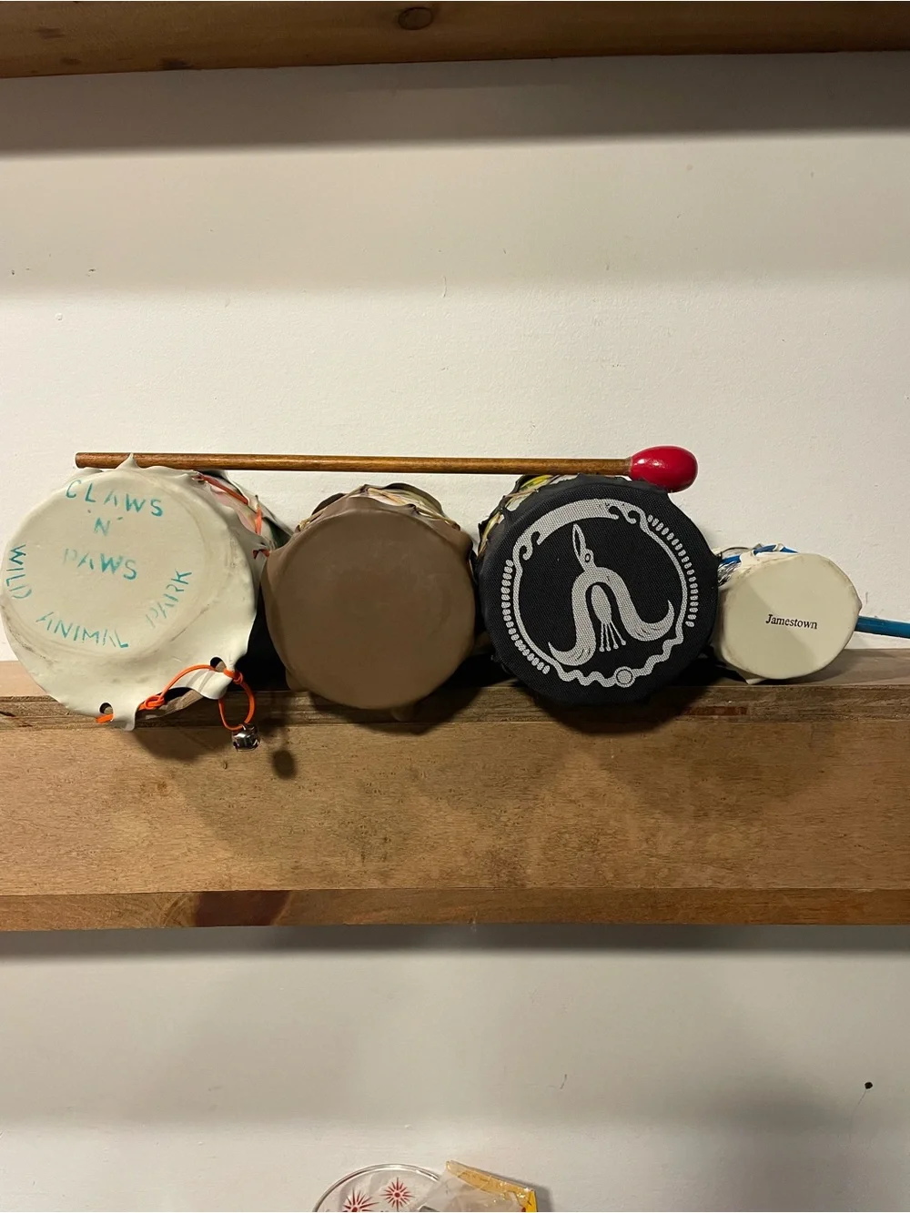 Vintage Style Toy American Indian-themed Barrel Drum Lot Kids Toys souvenirs